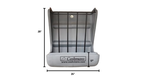 Grey Poly Wall Mount Combo Feeder