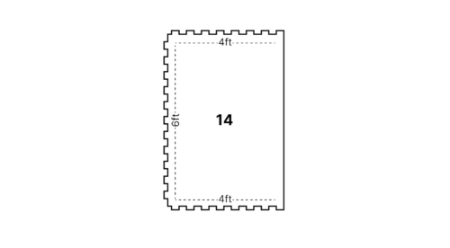 Diamond Interlocking Rubber Floor Mats 4' x 6' x 3/4" - Image 14