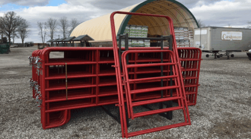 40' Red Economy Round Pen