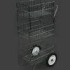 Royal Wire Rolling 2 Tier Basket - Image 4