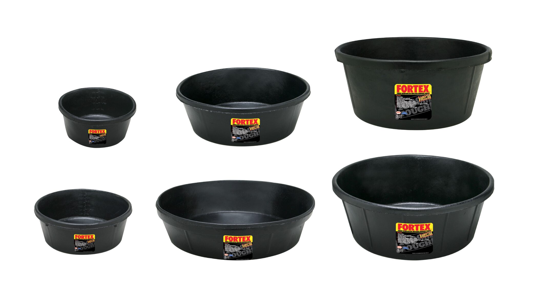 Fortex Rubber Feed Dishes