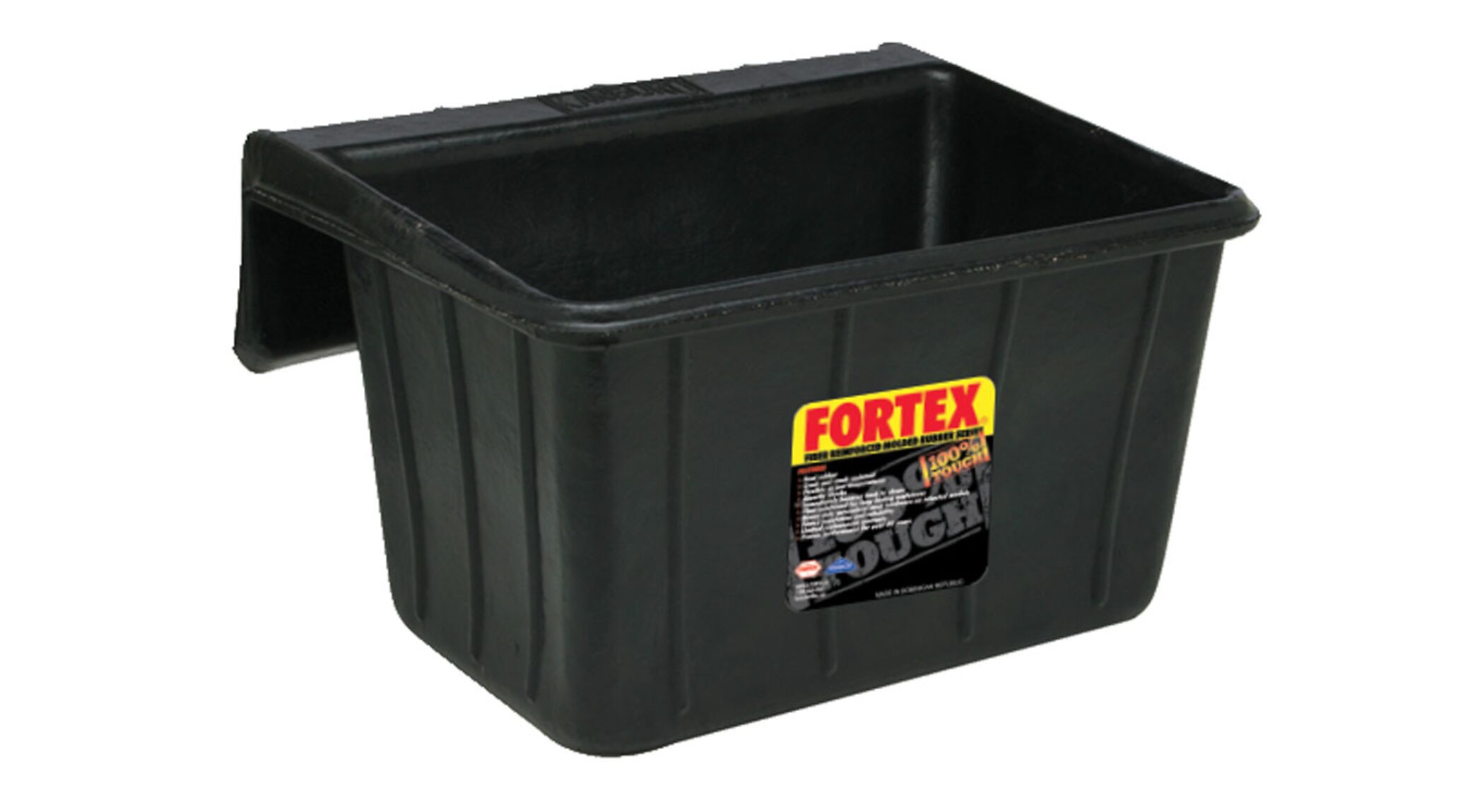 Fortex 18qt Over The Fence Rubber Feeder - Cashmans