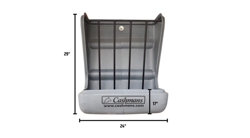 Grey Poly Wall Mount Combo Feeder