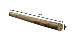 6” x 7 1/2' Cylinder Post