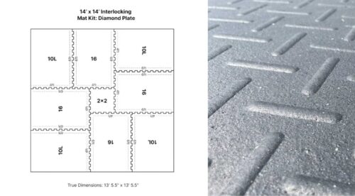 14' x 14' Diamond Mat Kit