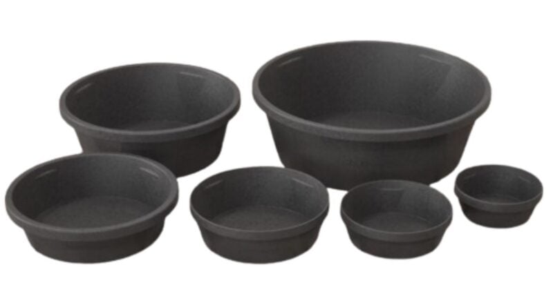 Recycled Rubber Feed Pans