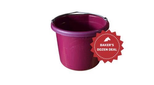 Baker's Dozen Fortiflex 6 Gallon Premium Flat Back Bucket