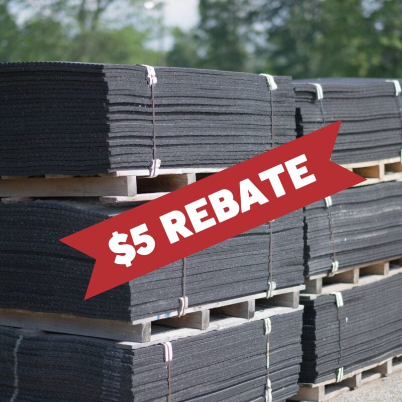 $24.99 Rubber Floor Mats 4' x 6' x 3/4" - Second Quality