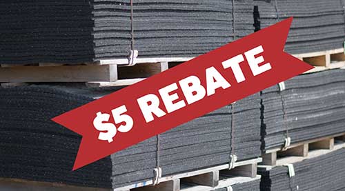 $24.99 Rubber Floor Mats 4' x 6' x 3/4" - Second Quality