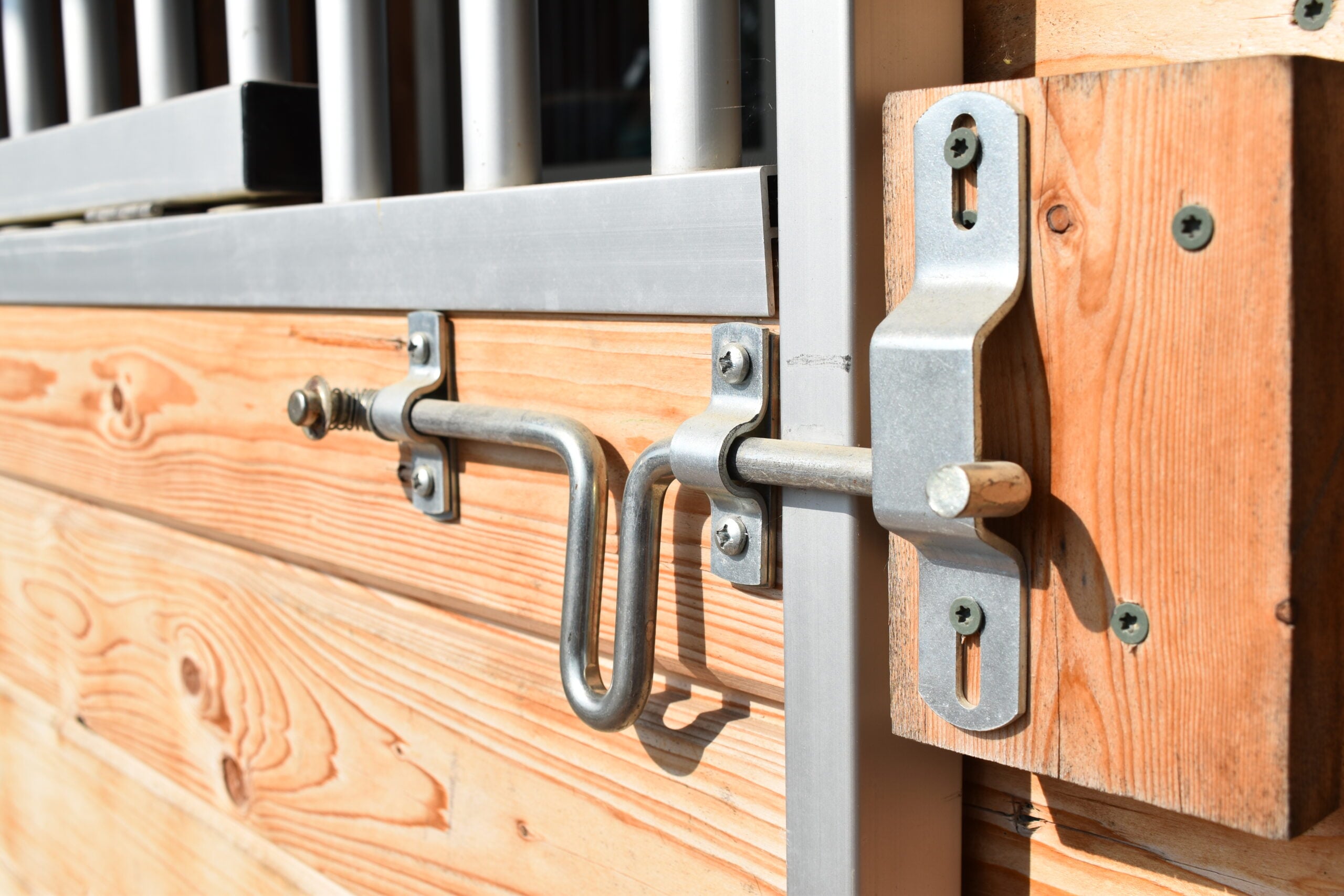 Stall Latch with Spring - Image 2