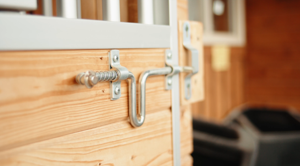 Stall Latch with Spring - Image 3